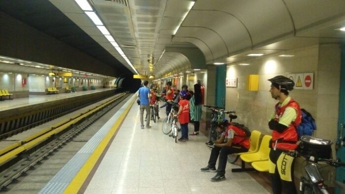 استقبال دوچرخه سواران از مترو تهران همچنان رو به رشد