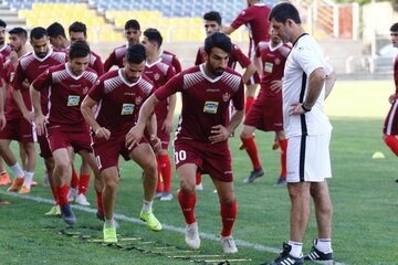 جدیت باقری در تمرین پرسپولیس