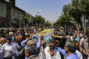 پیکر پاک ۱۰ شهید در شیراز تشییع شد