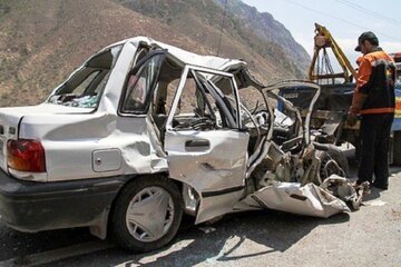 حادثه رانندگی در کوهدشت ۲ کشته و پنج مصدوم برجا گذاشت