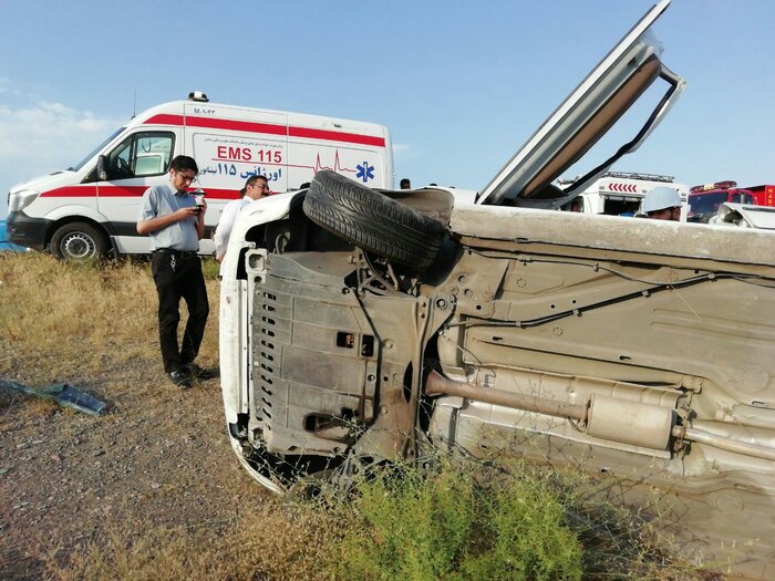 واژگونی خودرو سمند در جاده نیشابور - مشهد یک کشته داشت