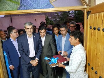افتتاح بازارچه سنتی وسالن هم اندیشی روستای نردین  باحضورمدیر عامل صندوق کار آفرینی