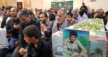 تشییع پیکر مطهر شهید غلامرضا سلیمی