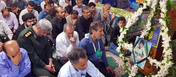 تشییع پیکر مطهر شهید غلامرضا سلیمی