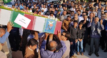 تشییع پیکر مطهر شهید غلامرضا سلیمی