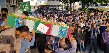 تشییع پیکر مطهر شهید غلامرضا سلیمی