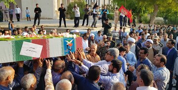 تشییع پیکر مطهر شهید غلامرضا سلیمی