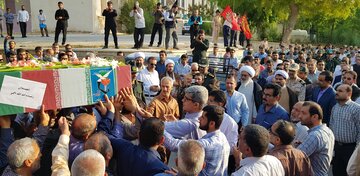 تشییع پیکر مطهر شهید غلامرضا سلیمی