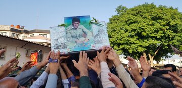 تشییع پیکر مطهر شهید غلامرضا سلیمی