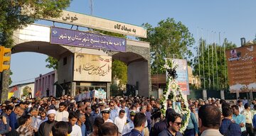 تشییع پیکر مطهر شهید غلامرضا سلیمی