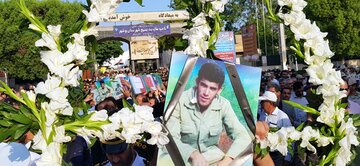 تشییع پیکر مطهر شهید غلامرضا سلیمی