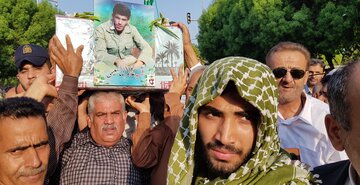 تشییع پیکر مطهر شهید غلامرضا سلیمی