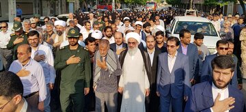 تشییع پیکر مطهر شهید غلامرضا سلیمی