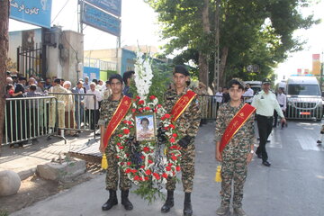 تشییع شهید امینیان شاهرود