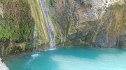 آبشار ۲۲ متری فیروزه‌ای «گرگان» نیکشهر جذاب و گردشگر پسند