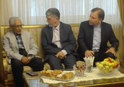دیدار وزیر فرهنگ و ارشاد اسلامی با پدر ویراستاری ایران