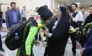 مراسم استقبال از ۲ ورزشکار یزدی مسابقات جهانی کارگران برگزار شد