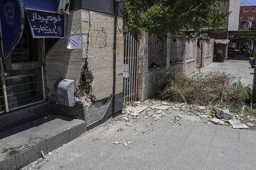 زمین لرزه در مسجد سلیمان/ گزارش تصویری 1