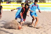 تمرین تیم گلساپوش یزد برای حضور در لیگ فوتبال ساحلی جوانان کشور آغاز شد   