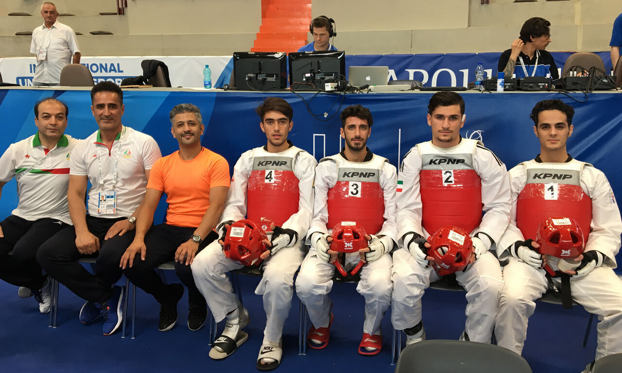 Iran men taekwondo team ranks top in 2019 Universiade