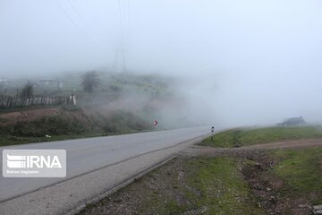 Asalem to Khalkhal road;  foggy and beautiful Route in Iran