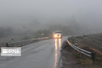 Asalem to Khalkhal road;  foggy and beautiful Route in Iran