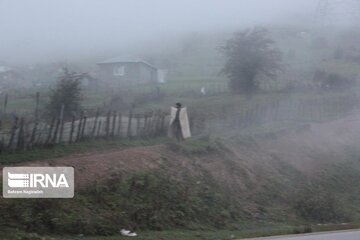 Asalem to Khalkhal road;  foggy and beautiful Route in Iran