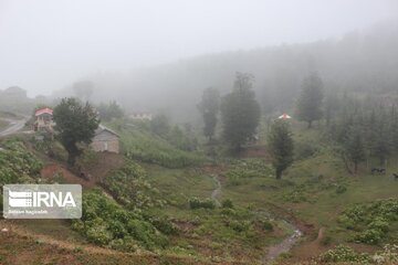 Asalem to Khalkhal road;  foggy and beautiful Route in Iran