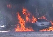 چهار سرنشین خودرو سواری در محور سیرجان - بندرعباس در آتش سوختند