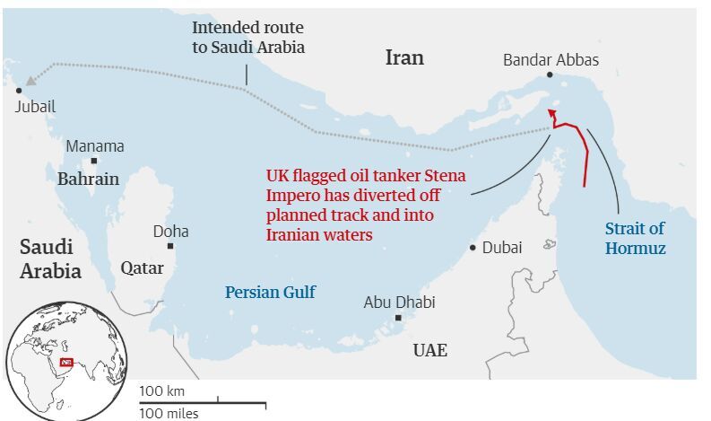 Iran: UK oil tanker seized for violating Int'l Law of Sea