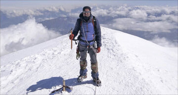دومین قله بلند جهان زیر پای اراده کوهنورد خراسان شمالی