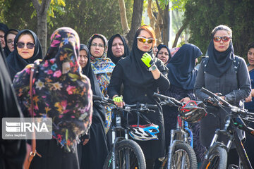 Inauguration of the first women's cycling site in Iran's Isfahan