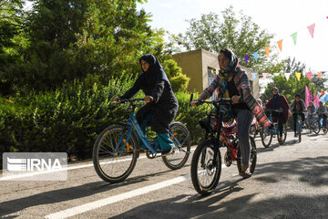 Inauguration of the first women's cycling site in Iran's Isfahan