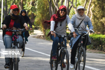 Inauguration of the first women's cycling site in Iran's Isfahan