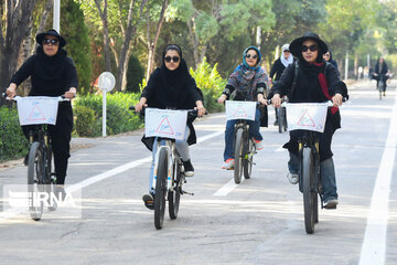 Inauguration of the first women's cycling site in Iran's Isfahan