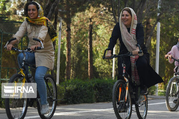 Inauguration of the first women's cycling site in Iran's Isfahan