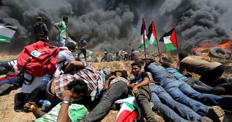 ۵۶ فلسطینی در تظاهرات بازگشت زخمی شدند