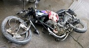 مرگ موتورسوار کبودراهنگی زیرچرخ‌های وانت