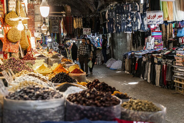 Orumiyeh historical bazaar in northwest Iran