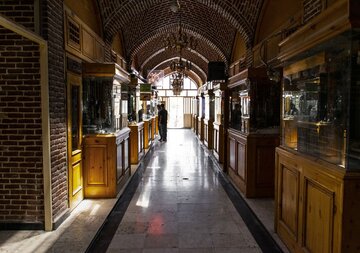 Orumiyeh historical bazaar in northwest Iran