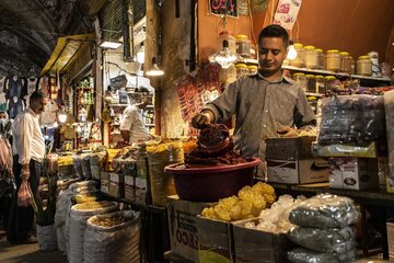 Orumiyeh historical bazaar in northwest Iran