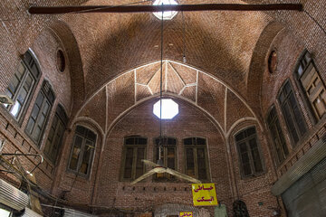 Orumiyeh historical bazaar in northwest Iran