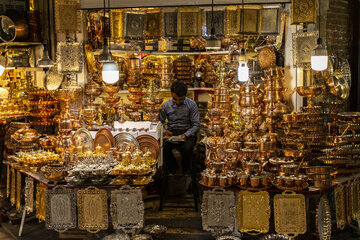 Orumiyeh historical bazaar in northwest Iran