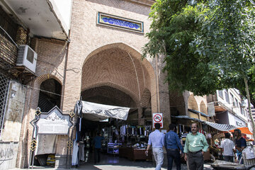 Orumiyeh historical bazaar in northwest Iran