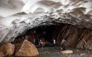 غار یخی «چما» در کوهرنگ ریزش کرد