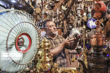 Antique shop in Kashan historical Bazaar