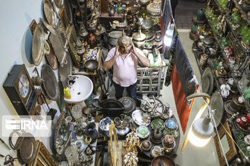 Antique shop in Kashan historical Bazaar