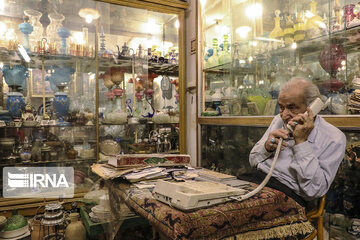 Antique shop in Kashan historical Bazaar