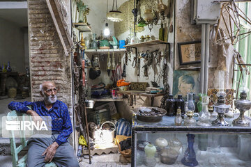 Antique shop in Kashan historical Bazaar