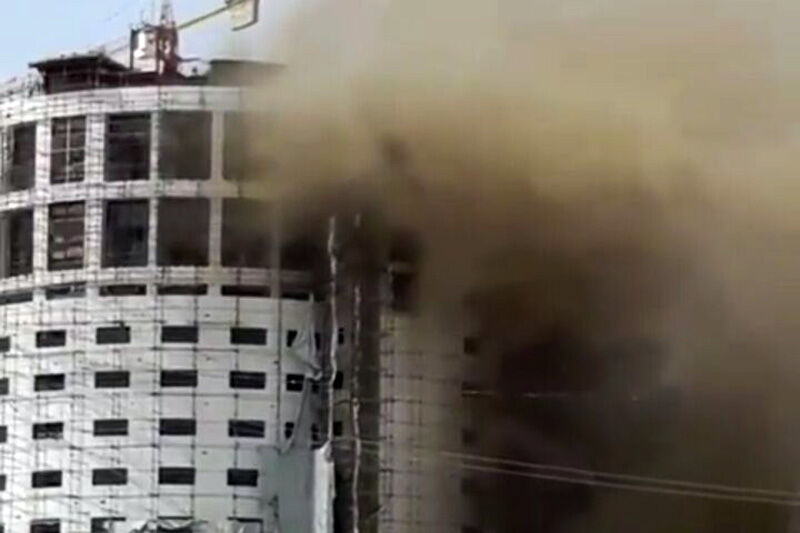 انباشت ۲ هزار تشک، هتل آسمان شیراز را به آتش کشید